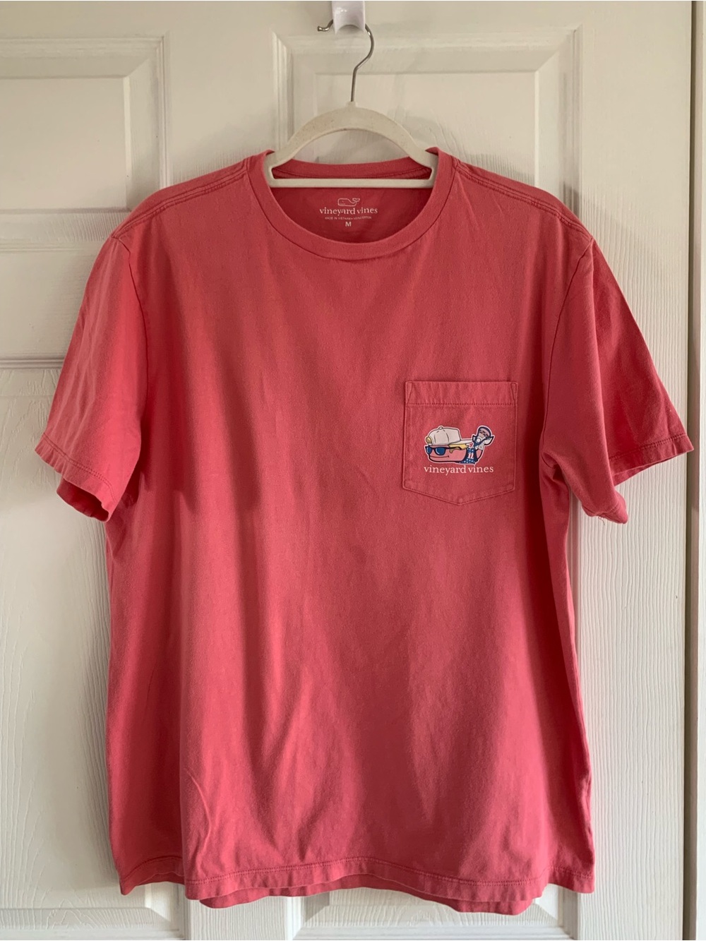 Vineyard Vines Men’s Pocket T-Shirt - Coral Pink